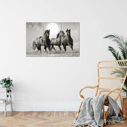 Wandbilder Wohnzimmer XXL Pferde Moderne Bilder Tiere